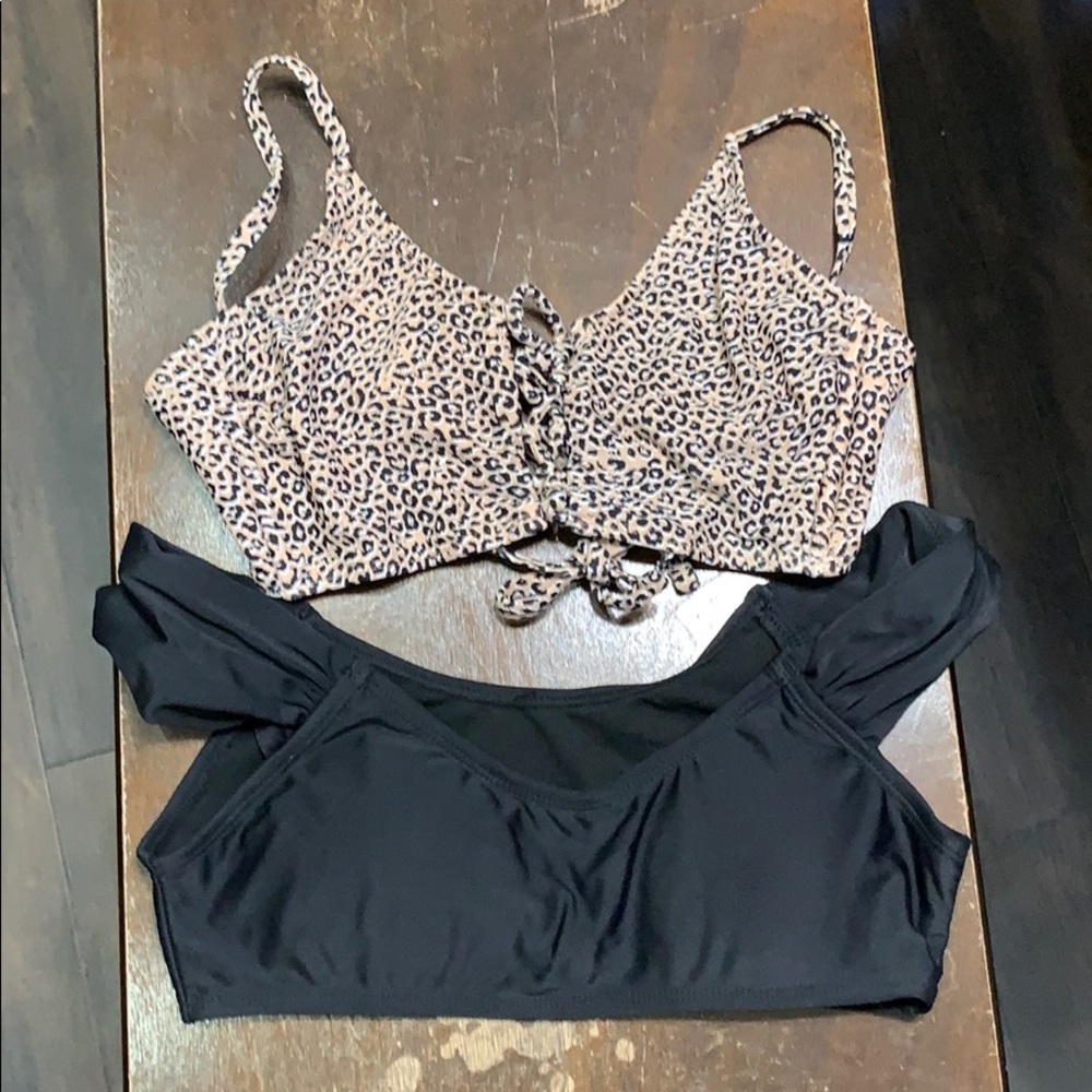 2 bikini tops